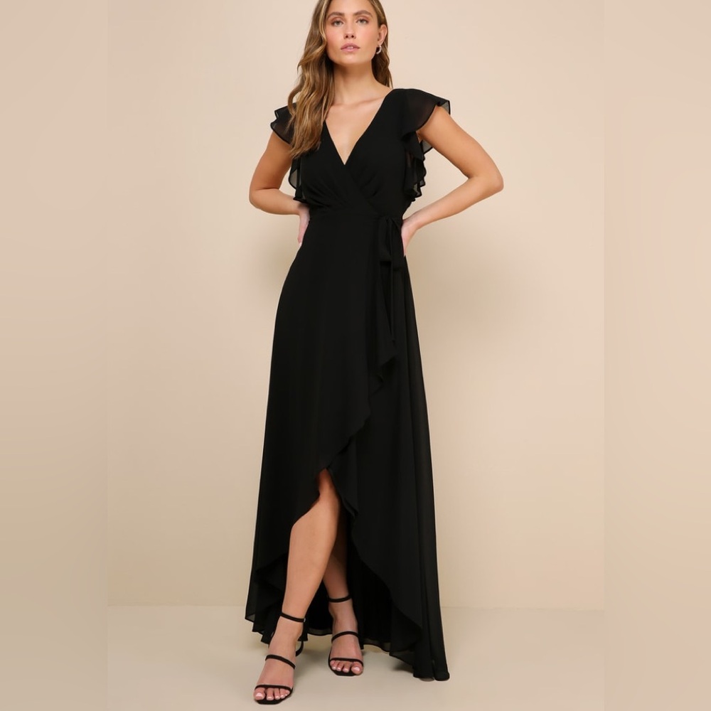 Lulu's Black Maxi Dress